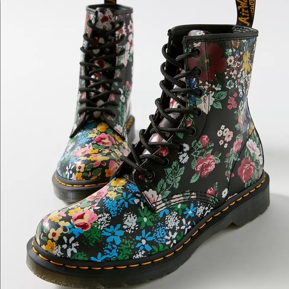 Dr. Martens 1460 Floral Mashup Boot - Picture 7 of 9
